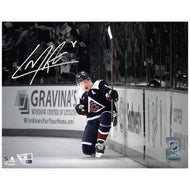Cale Makar Signed Colorado Avalanche Navy Celebration Spotlight 8x10 Photo