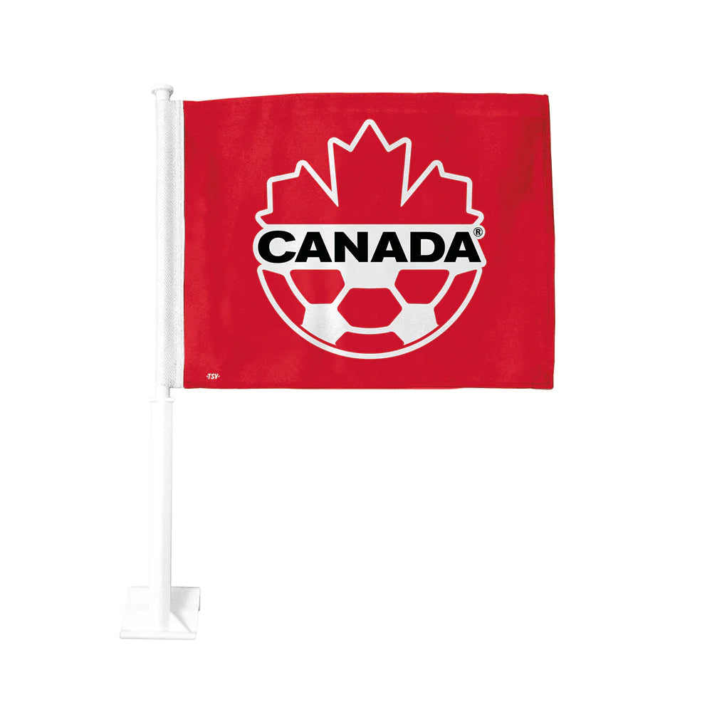 Canada Soccer Double-Sided 11x15 Car Flag