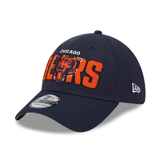 Chicago Bears New Era 2023 NFL Draft 39THIRTY Stretch Fit Hat Navy