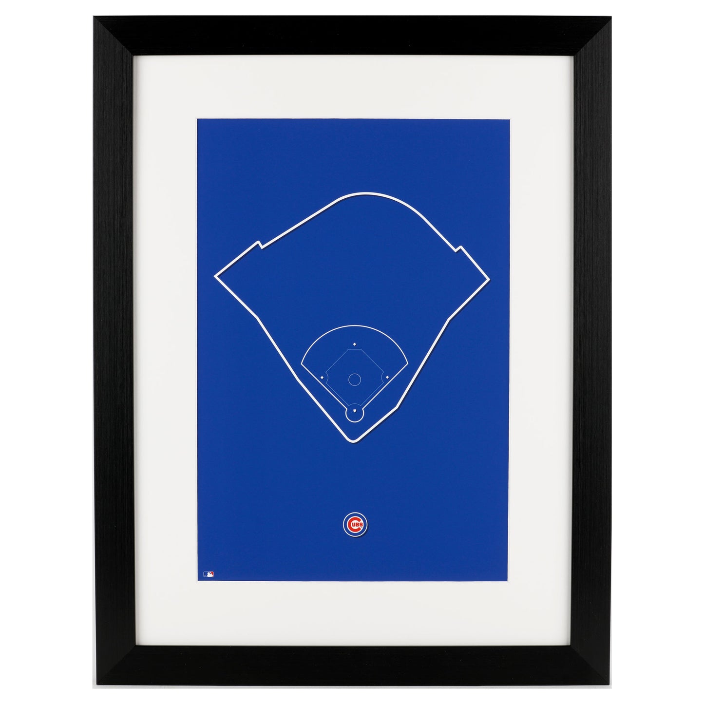 Chicago Cubs Wrigley Field Minimalist Outline 11x17 Poster Print