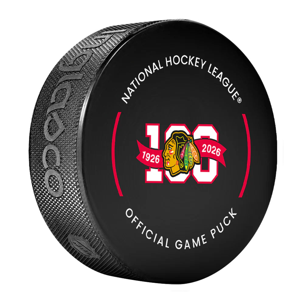 Chicago Blackhawks Official 2025-26 NHL Game Design Puck