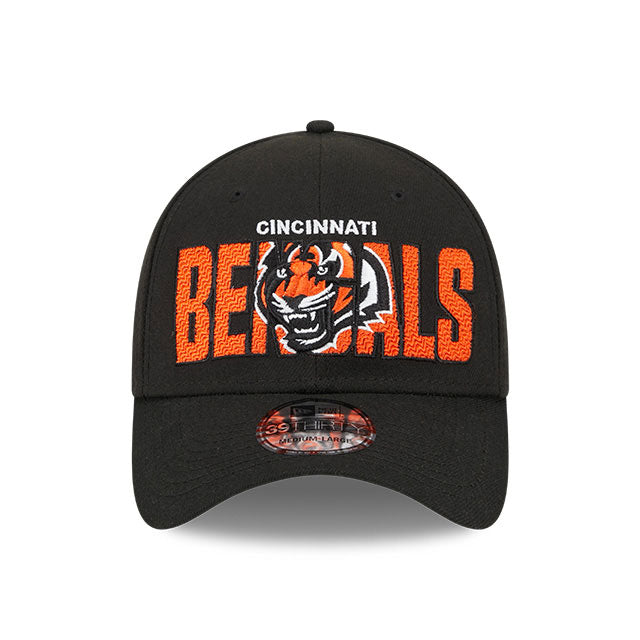 Cincinnati Bengals New Era 2023 NFL Draft 39THIRTY Stretch Fit Hat Black