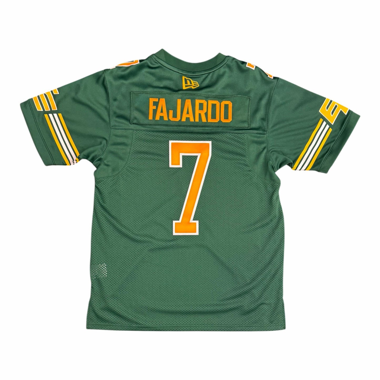 Cody Fajardo Edmonton Elks New Era Replica Home Jersey – On-Field Sewing