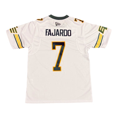 Cody Fajardo Edmonton Elks New Era Replica Road Jersey On FIELD Sewing