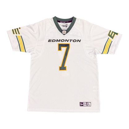 Cody Fajardo Edmonton Elks New Era Replica Road Jersey On FIELD Sewing