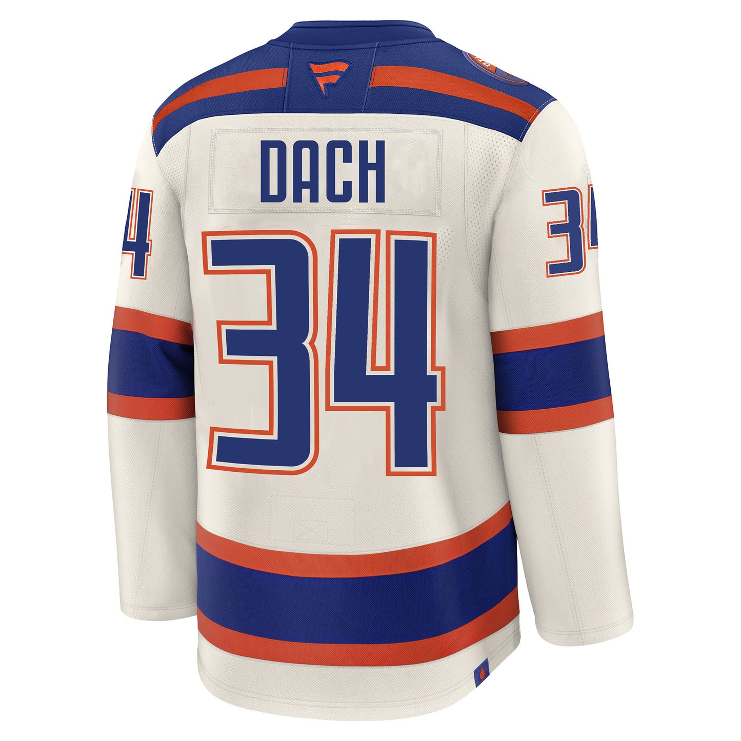 Colton Dach Edmonton Oilers Autographed Fanatics Alternate Cream Premium Jersey