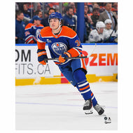 Colton Dach Edmonton Oilers Autographed Home Action 8x10 Photo
