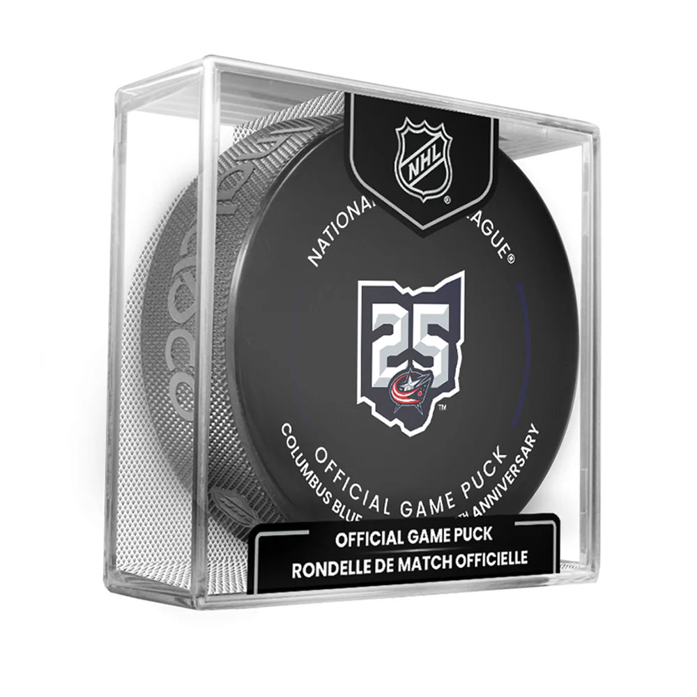 Columbus Blue Jackets Official 2025-26 NHL Game Design Puck