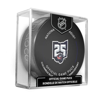Columbus Blue Jackets Official 2025-26 NHL Game Design Puck