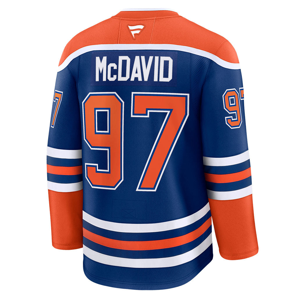 Connor McDavid Edmonton Oilers Fanatics Home Premium Player Jersey - Royal
