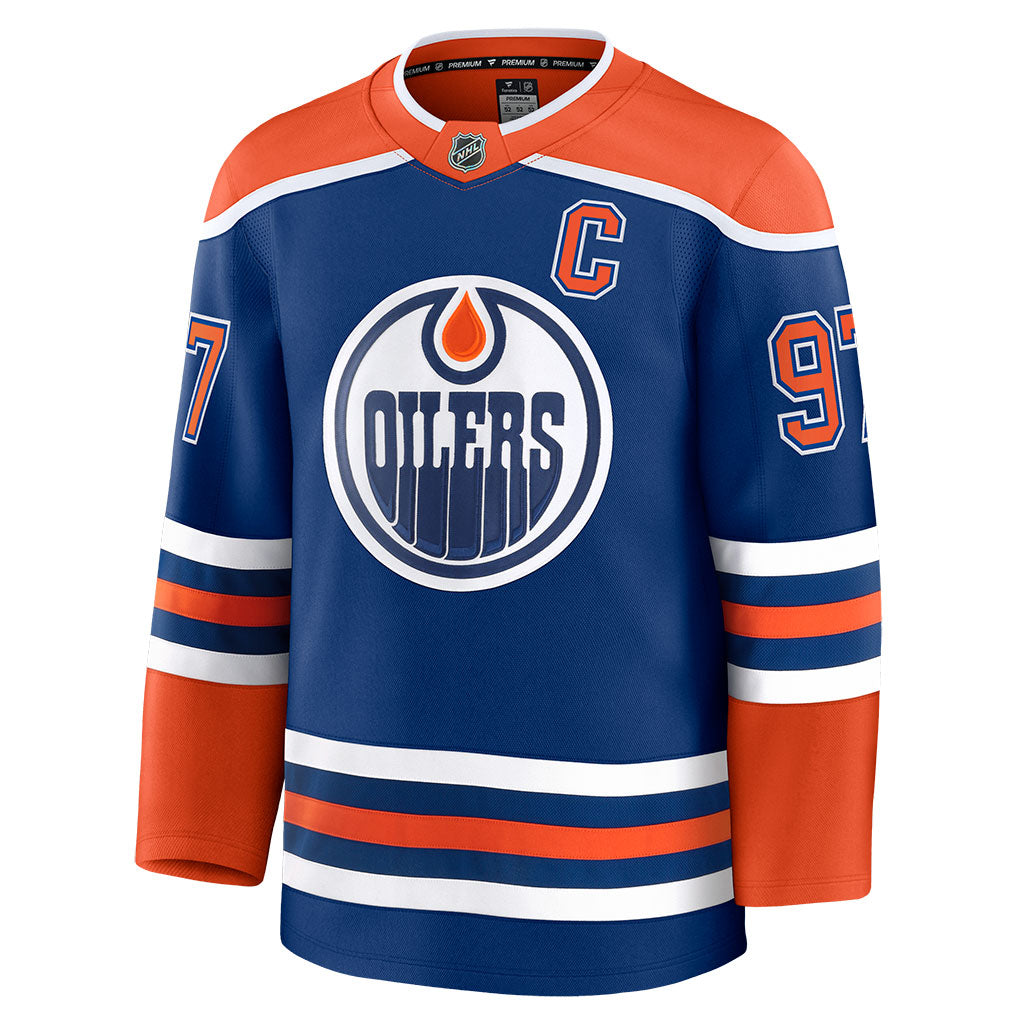Connor McDavid Edmonton Oilers Fanatics Home Premium Player Jersey - Royal