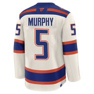 Connor Murphy Edmonton Oilers Autographed Fanatics Alternate Cream Premium Jersey