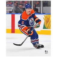 Connor Murphy Edmonton Oilers Autographed Home Action Into The Slot 8x10 Photo