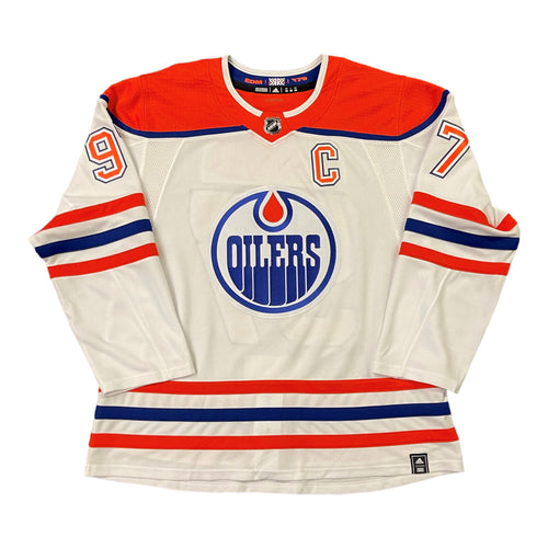 Connor McDavid Edmonton Oilers Autographed adidas White Reverse Retro Pro Jersey