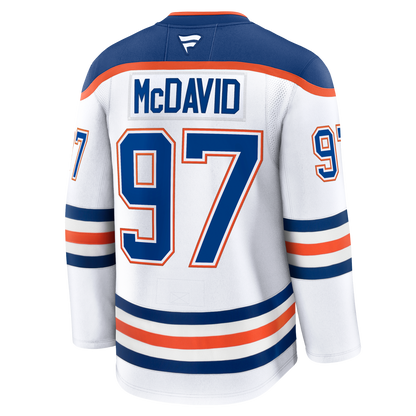 Connor McDavid Edmonton Oilers Fanatics Premium Road Jersey with On Ice Cresting