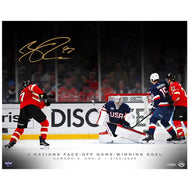 Connor McDavid Signed Team Canada 2025 4 Nations Winning Goal 16x20 Photo