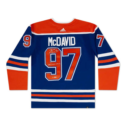 Connor McDavid Signed & Inscribed Edmonton Oilers adidas Home Pro Jersey 1000 Points Limited Edition