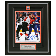Corey Perry Signed Edmonton Oilers Fighting 8x10 Framed Photo
