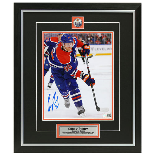 Corey Perry Signed Edmonton Oilers Shooting 8x10 Photo