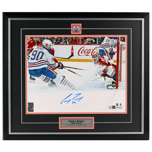 Corey Perry Signed Edmonton Oilers Stanley Cup Final Goal 11x14 Photo