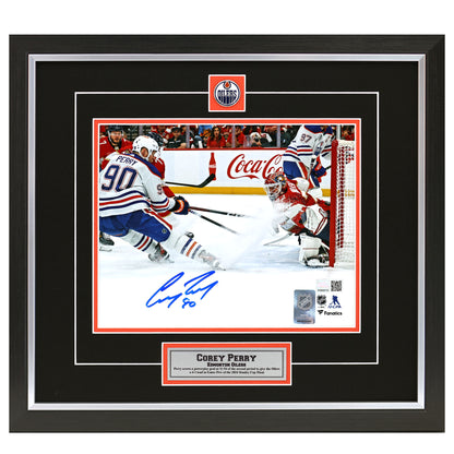 Corey Perry Signed Edmonton Oilers Stanley Cup Final Goal 8x10 Photo