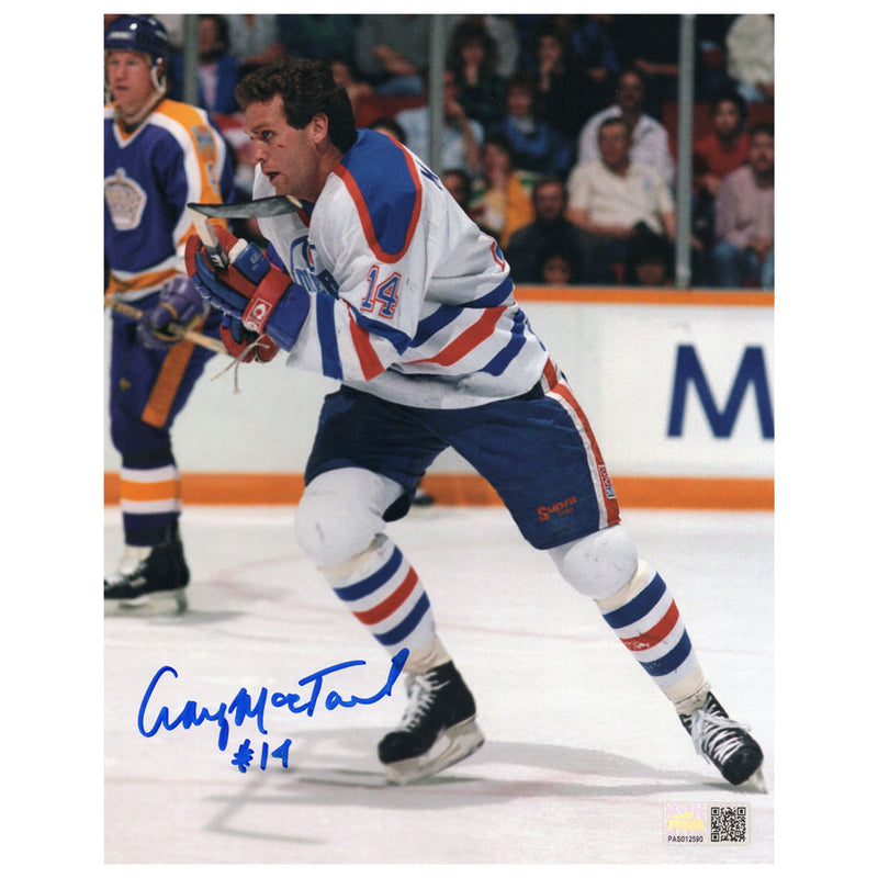 Craig-MacTavish-Signed-Edmonton-Oilers-8x10-Photo-Digging-Up-Ice-Pro-Am-Sports-Ships-From-Canada