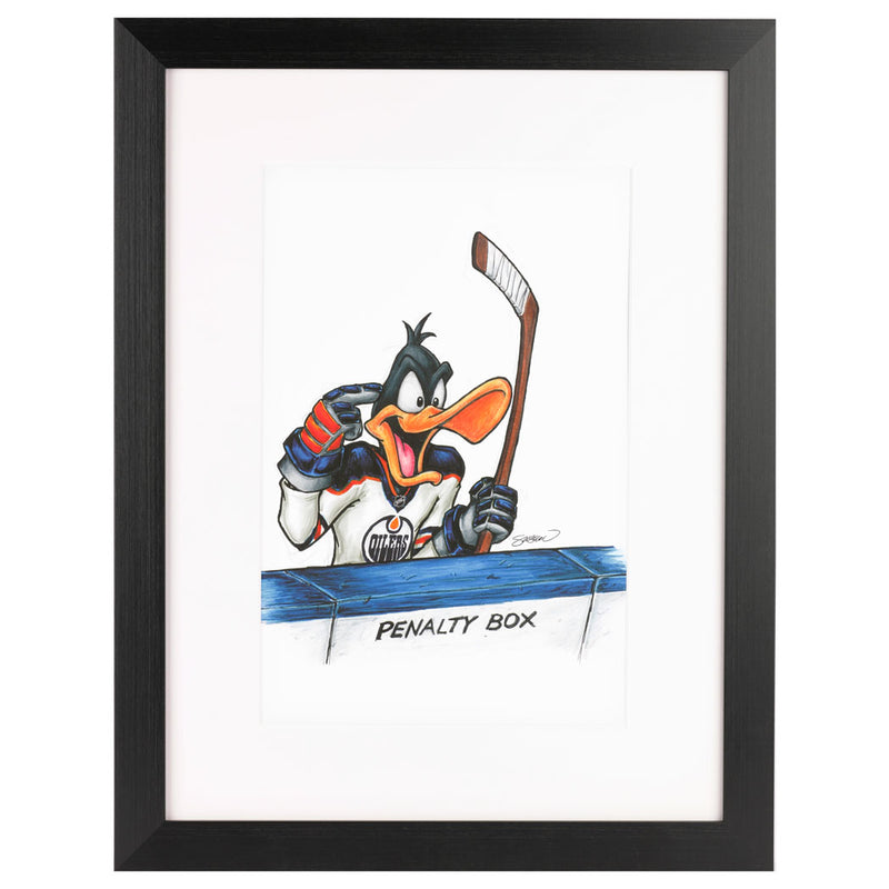 Edmonton Oilers Daffy Duck 11x17 Poster Print
