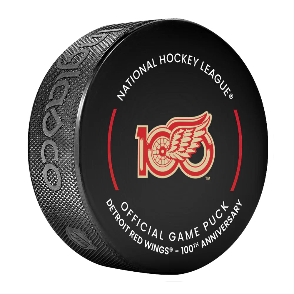 Detroit Red Wings Official 2025-26 NHL Game Design Puck