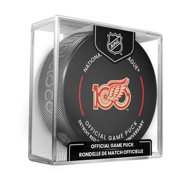Detroit Red Wings Official 2025-26 NHL Game Design Puck