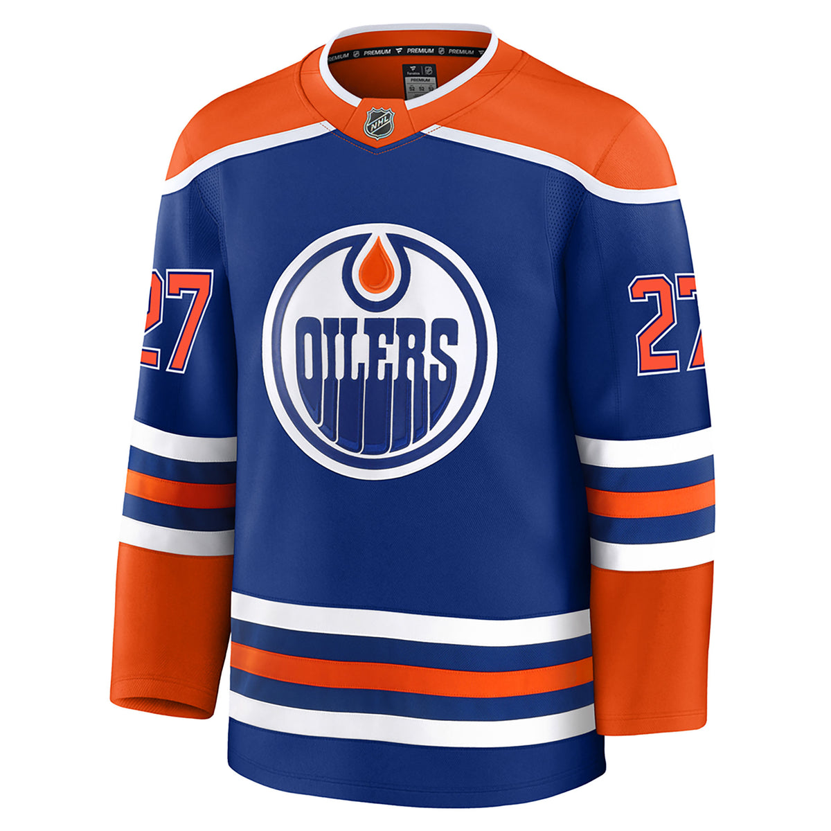 Devon Levi Edmonton Oilers Fanatics Premium Home Jersey with On-Ice Cresting