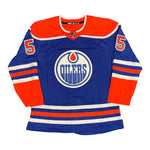 Dylan Holloway Signed Edmonton Oilers adidas Home Blue Pro Jersey