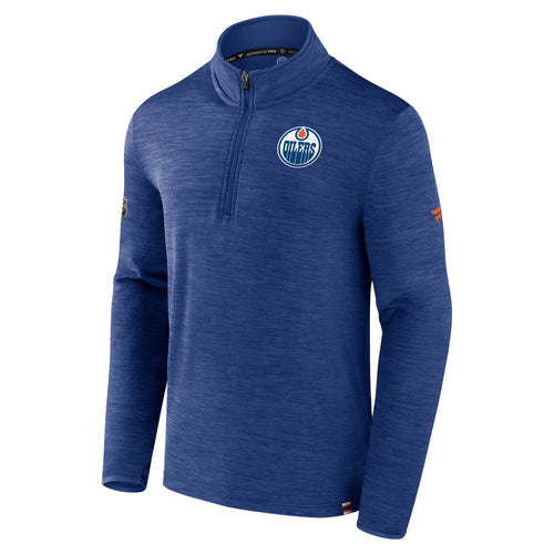 Edmonton Oilers 2023 Authentic Pro Quarter-Zip Pullover Top