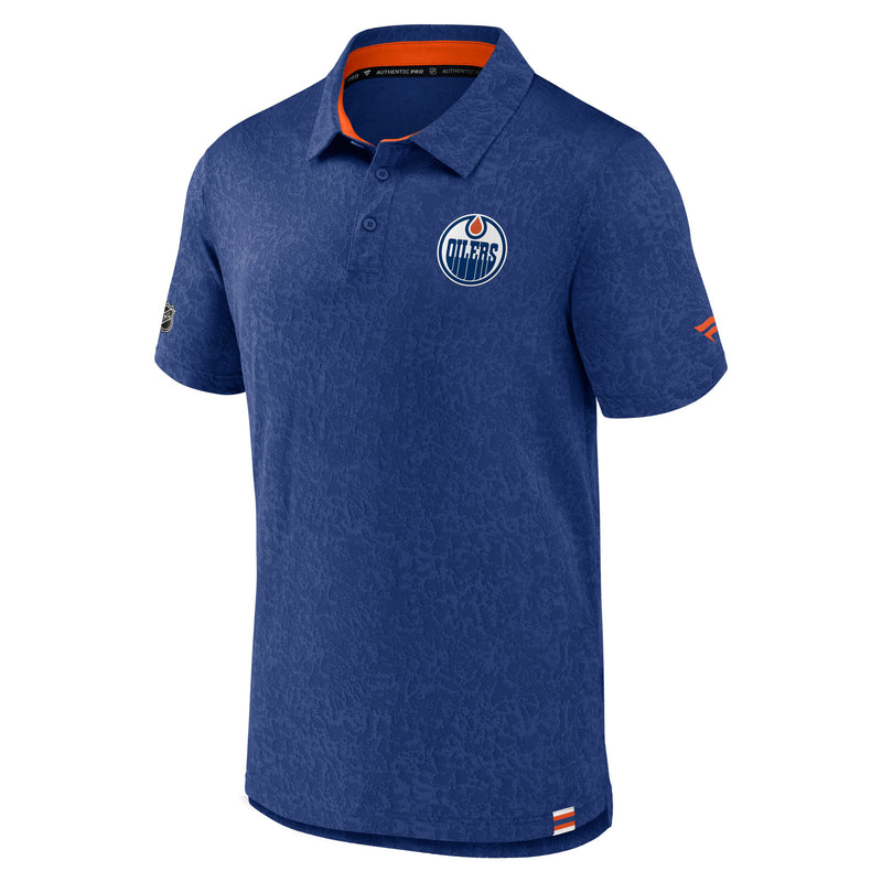 Edmonton Oilers 2023 Authentic Pro Rink Jacquard Polo