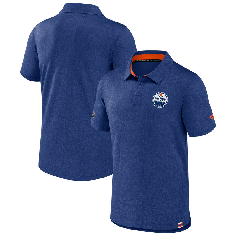 Edmonton Oilers 2023 Authentic Pro Rink Jacquard Polo