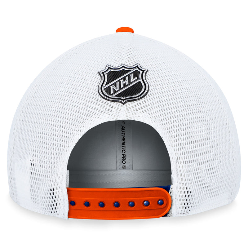 Edmonton Oilers 2023 Authentic Pro Rink Structured Trucker Hat