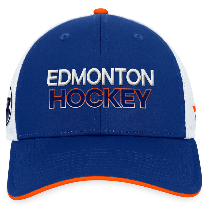 Edmonton Oilers 2023 Authentic Pro Rink Structured Trucker Hat