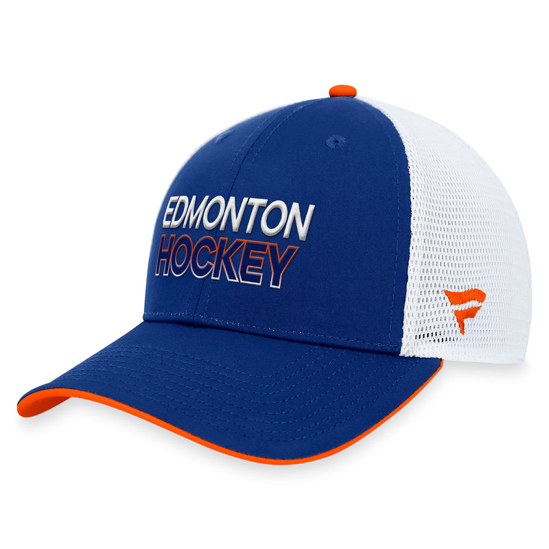 Edmonton Oilers 2023 Authentic Pro Rink Structured Trucker Hat