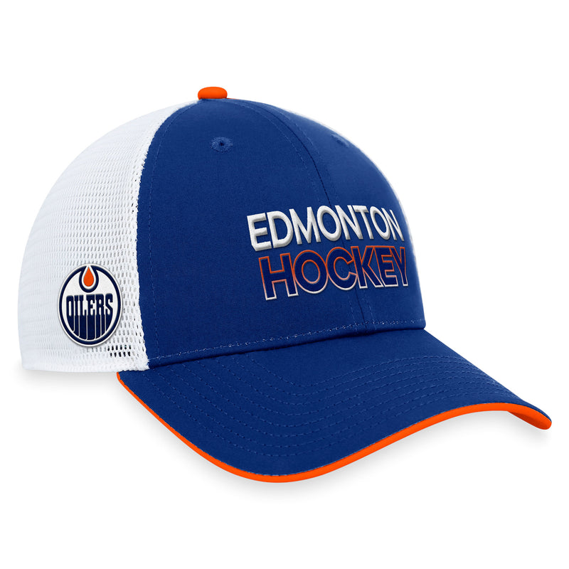 Edmonton Oilers 2023 Authentic Pro Rink Structured Trucker Hat