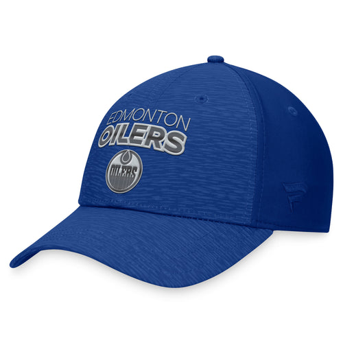 Edmonton Oilers 2023 Authentic Pro Road Structured Flex Hat Logo