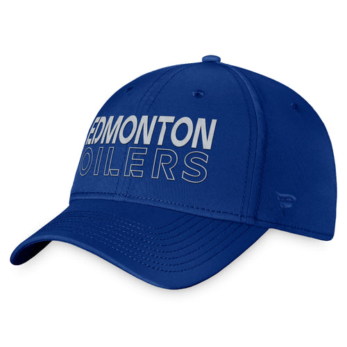 Edmonton Oilers 2023 Authentic Pro Road Structured Flex Hat Wordmark
