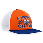 Edmonton Oilers 2023 Heritage Foam Flat Brim Cap