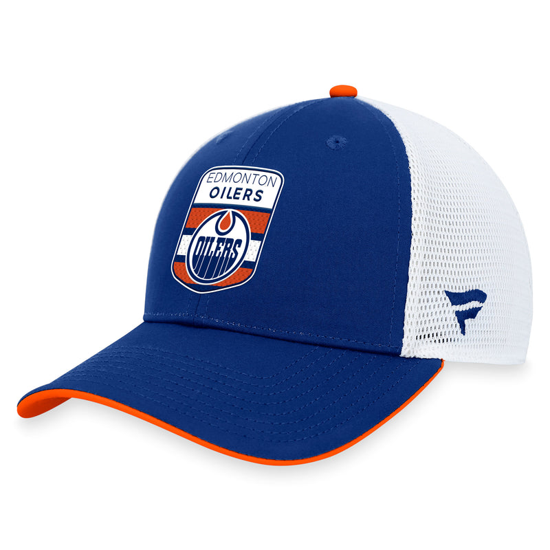 Edmonton Oilers 2023 NHL Draft Authentic Pro On Stage Trucker Snapback Hat