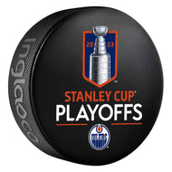 Ryan Nugent-Hopkins Edmonton Oilers 2023 Stanley Cup Playoffs Autographed Puck