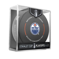Ryan Nugent-Hopkins Edmonton Oilers Autographed 2024 Conference Final Official Game Puck