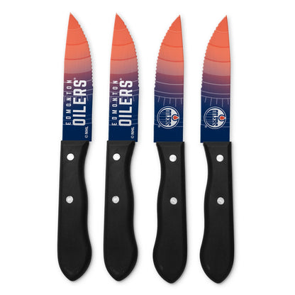Edmonton Oilers 4pc Steak Knife Set