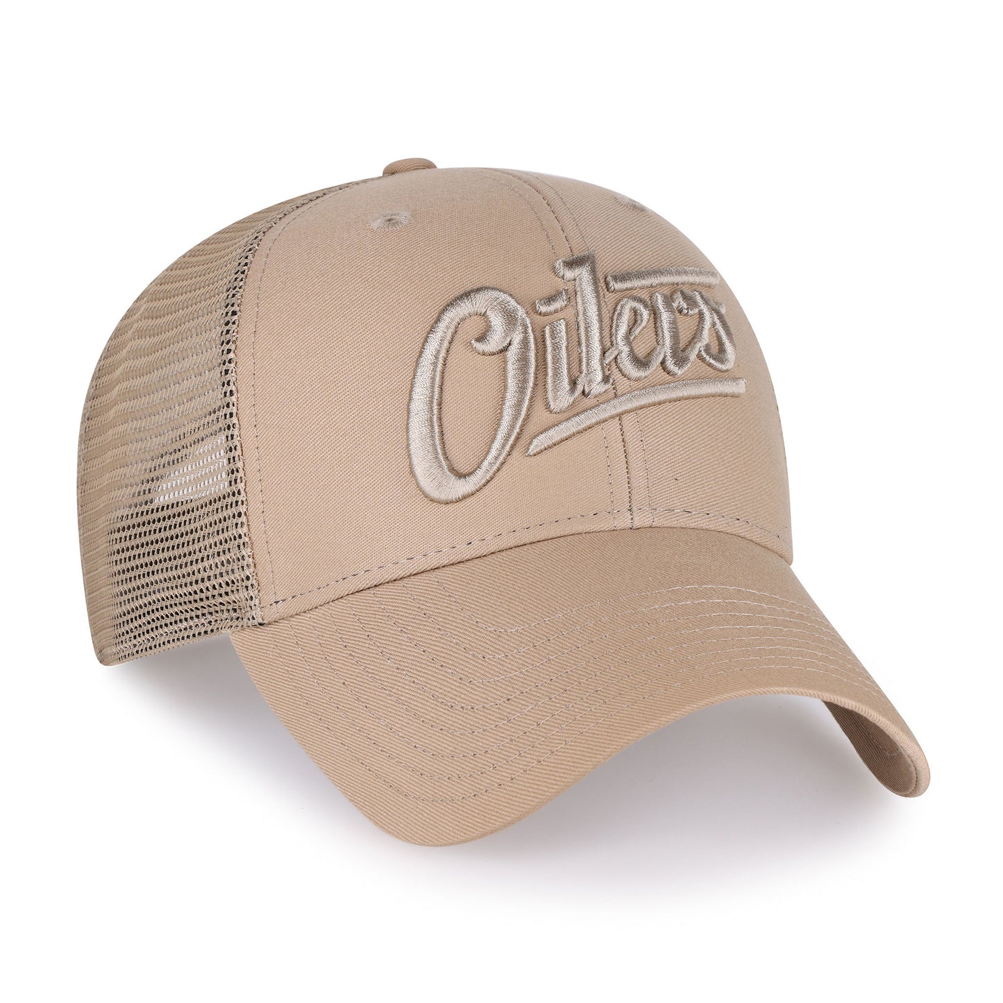 Edmonton Oilers Alternate Primary Logo Khaki Branson '47 MVP Cap