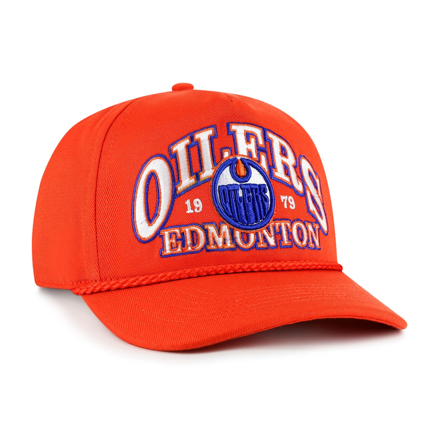 Edmonton Oilers Break Wood Orange Rope '47 Hitch Hat