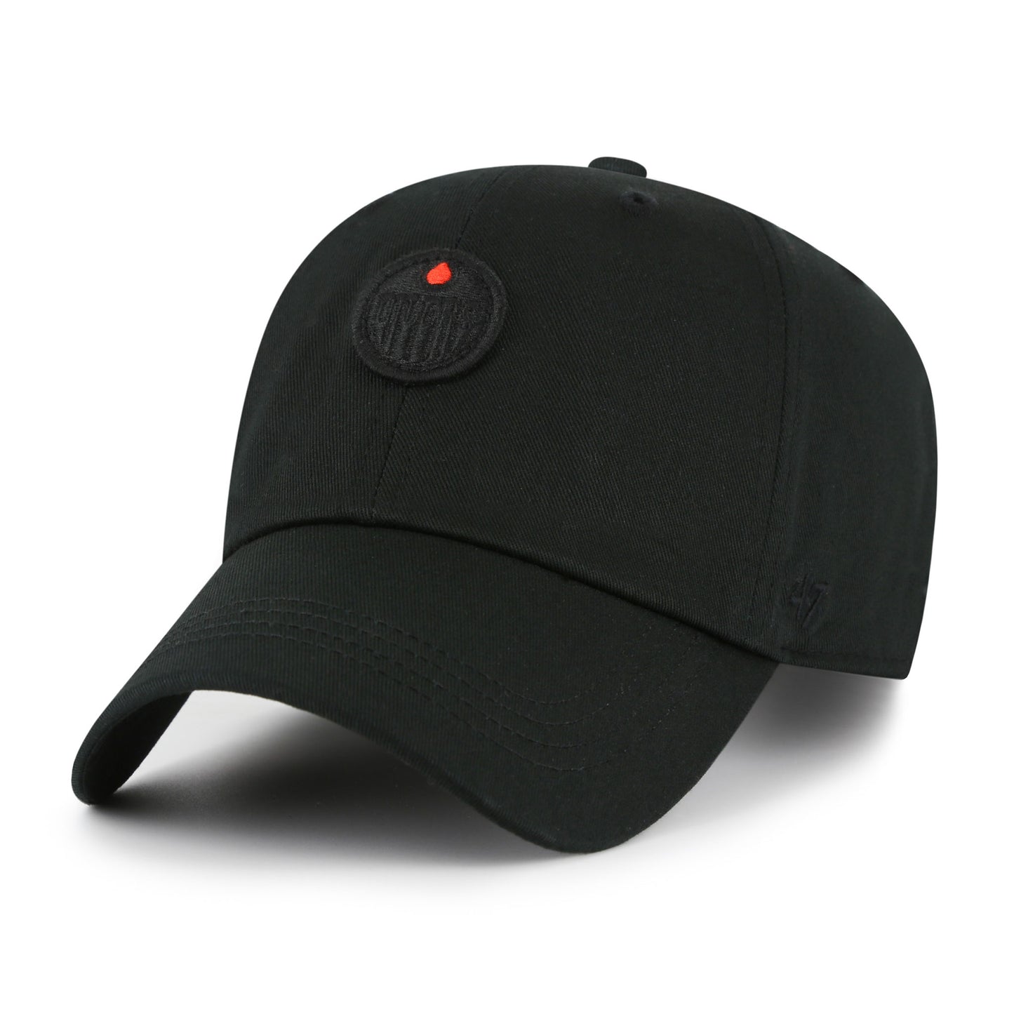 Edmonton Oilers Contemporary Black Tonal '47 Clean Up Hat