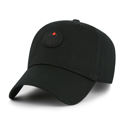 Edmonton Oilers Contemporary Black Tonal '47 Clean Up Hat