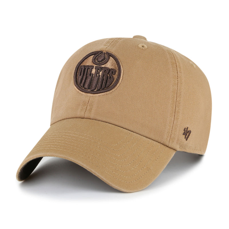 Edmonton Oilers Dune Chocolate '47 Clean Up Cap